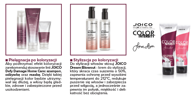 Poznaj technikę kreatywnej koloryzacji z wykorzystaniem odcieni z nowej kolekcji JOICO Color Intensity Love Aura by Larisa Love oraz tonerów Blond Life Quick Tone. 