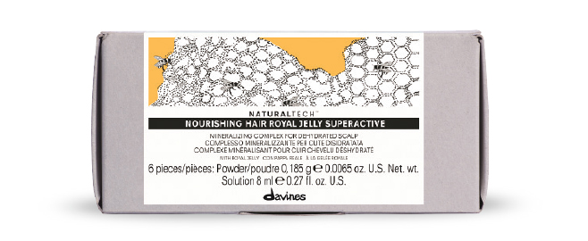 Davines Nourishing Hair Royal Jelly Superactive Wielofunkcyjny koncentrat do skóry głowy, bogaty w minerały i witaminy zawarte w mleczku pszczelim