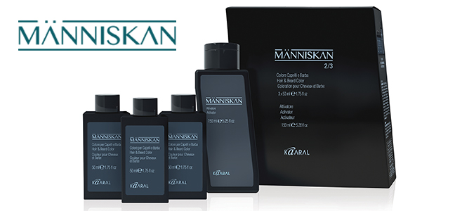 Farby Manniskan do koloryzacji włosów i brody zapewniają niezwykle naturalny efekt maskujący siwe włosy i tonujący niepożądane refleksy. Nadają typowo męskie odcienie, elastyczność, połysk, pielęgnując włosy i brodę przez długi czas po zastosowaniu.