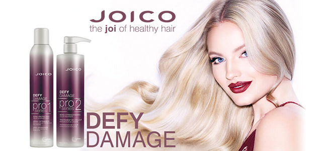 Przy farbowaniu włosów należy pamiętać o odpowiedniej pielęgnacji. Pomogą Ci w tym profesjonalne zabiegi pielęgnacyjne od JOICO: Defy Damage ProSeries – do włosów suchych oraz Rekonstrukcja włosów JOICO K-PAK – do włosów zniszczonych.