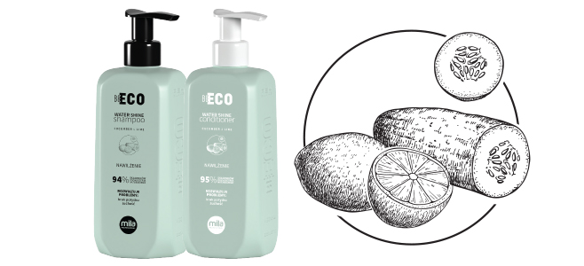 humektantowo - emolientowa linia Water Shine z serii BE ECO Nawilżenie.