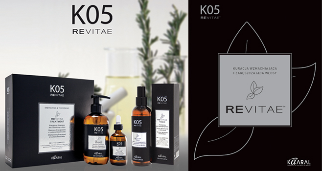 Seria Kaaral K05 REVITAE COMPLEX posiada produkty bogate w składniki aktywne, które stymulują wzrost włosów oraz wzmacniają cebulki zapobiegając nadmiernemu wypadaniu.