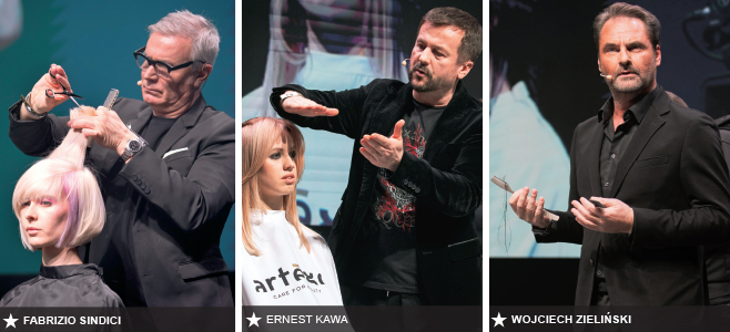 Na specjalne zaproszenie Artego wystąpili na scenie: Ernest Kawa wraz z Zespołem z salonu Ernest Kawa Hairdesigner, Vincenzo Flammia i Fabrizio Sindici-Artego Official Master Trainers z Włoch oraz Polska Akademia Artego - Wojciech Zieliński, Marta Kateusz-Chludzińska, Krzysztof Pajor, Marcin Machnicki i Dariusz Adamowski. Zainspirowani multifukncyjnym systemem Beauty Fusion przygotowali fryzury nawiązujące do najnowszych trendów zarówno w koloryzacji jak i w nowoczesnych technikach strzyżeń włosów. Na scenie dominowały intensywne kolory, ale także klasyka, która zachwyciła gości z całej Polski.