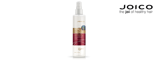 JOICO K-PAK Color Therapy Luster Lock Multi-Perfector to keratynowy spray pielęgnujący włosy do codziennego użycia. Ten błyskawicznie działający, dwufazowy spray łączy w sobie moc nawilżających olejków z keratynowym kompleksem odbudowującym i zapewnia przedłużenie trwałości koloru bez zbędnego obciążenia włosów.