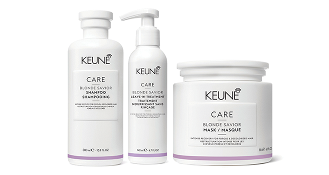 Soest, czerwiec 2022. Keune Hair Cosmetics wprowadza serię CARE Blonde Saviour, zawierającą szampon, maskę i kurację bez spłukiwania. Stworzona, aby naprawić zniszczone blond włosy, by były zdrowe i lśniące w przyszłości.