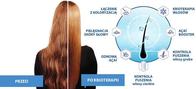 Teraz marka odkrywa przed Wami, aż 7 rytuałów z wykorzystaniem kosmetyków Hair.TOXX oraz ujemnej temperatury generowanej przez urządzenie Frozen Machine, dzięki czemu precyzyjnie dopasujecie się do potrzeb każdego klienta. 