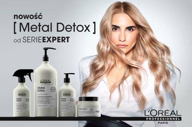 Metal Detox. Pierwsza profesjonalna gama do neutralizacji matali we włóknach włosa.