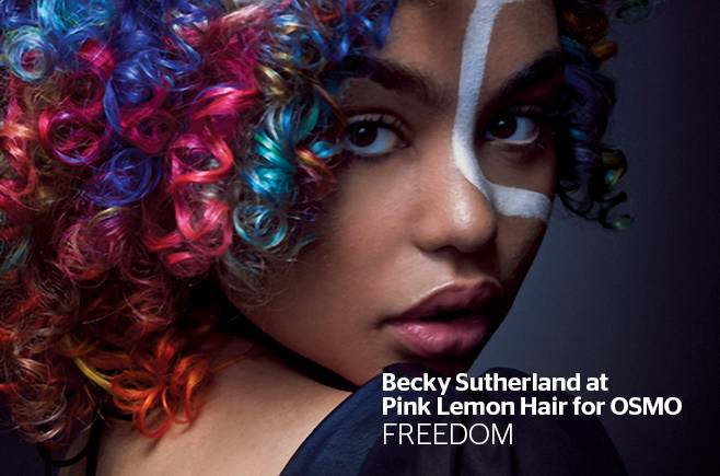 Becky Sutherland at Pink Lemon Hair for OSMO - kolekcja FREEDOM