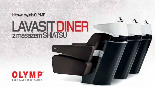 Hitowa myjnia OLYMP - LavaSit Diner z masażem SHIATSU