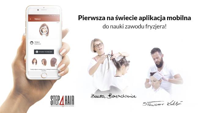 Pierwsza na świecie aplikacja mobilna do nauki zawodu fryzjera!