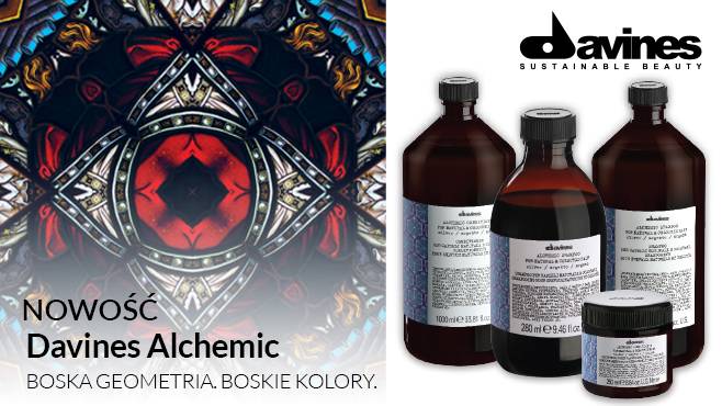 NOWOŚĆ Davines Alchemic. Boska geometria. Boskie kolory.