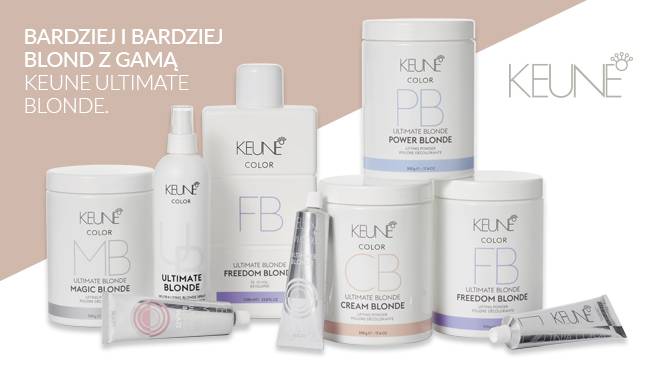 Bardziej i bardziej blond z gamą Keune Ultimate Blonde