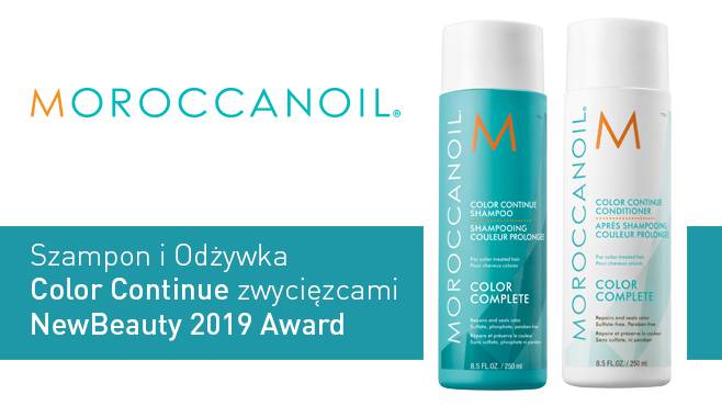 NewBeauty Awards 2019 - Moroccanoil Szampon i Odżywka Color Continue zwycięzcami