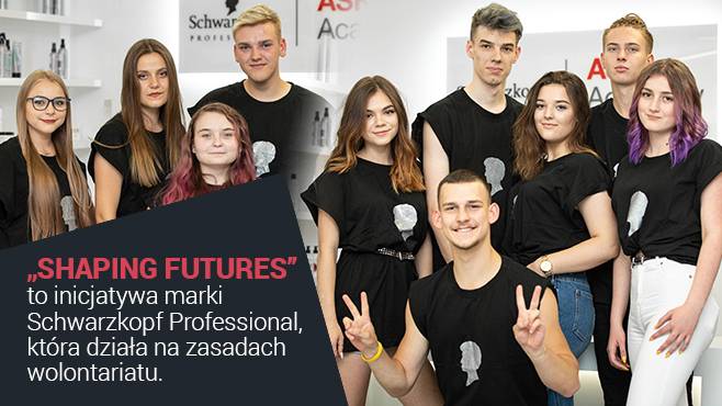 Shaping Futures to inicjatywa marki Schwarzkopf Professional, która działa na zasadach wolontariatu.