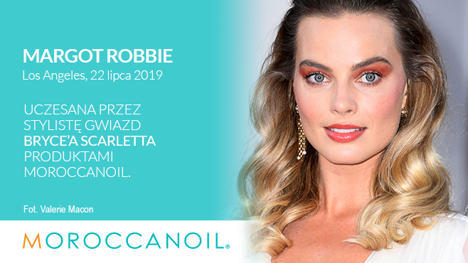 Moroccanoil czesze Margot Robbie - premiera Pewnego razu w... Hollywood