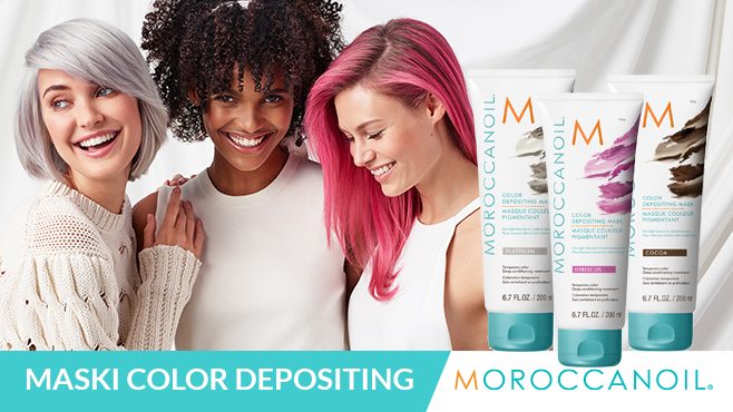 NOWOŚĆ - Moroccanoil wprowadza Maski Koloryzujące Color Depositing