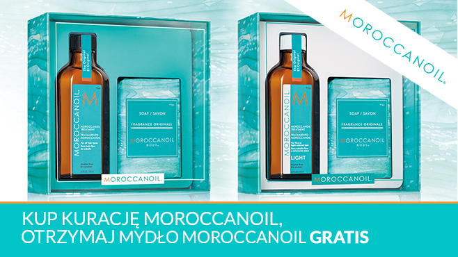 Kup Kurację Moroccanoil, otrzymaj mydło Moroccanoil GRATIS