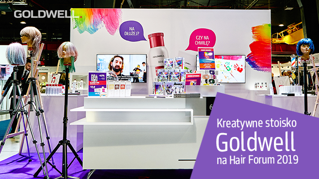 Kreatywne stoisko Goldwell na Hair Forum 2019