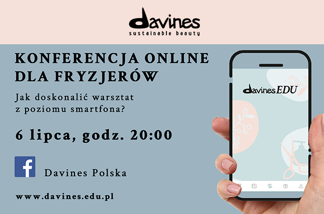 Davines. Konferencja online dla fryzjerów - edukacja fryzjerów z wykorzystaniem nowych technologii