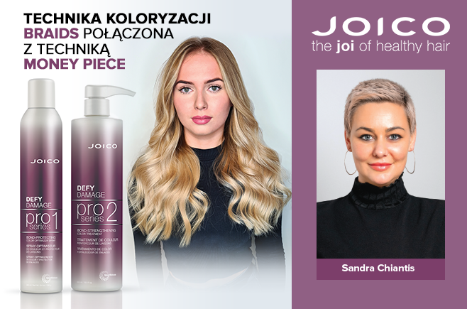 Technika koloryzacji Braids połączona z techniką Money Piece