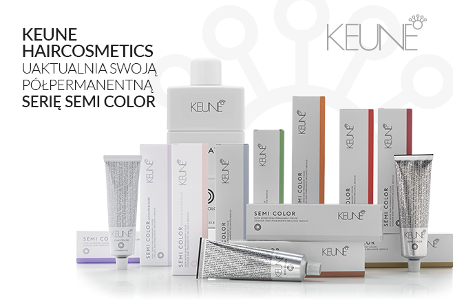 KEUNE HAIRCOSMETICS UAKTUALNIA SWOJĄ PÓŁPERMANENTNĄ SERIĘ SEMI COLOR