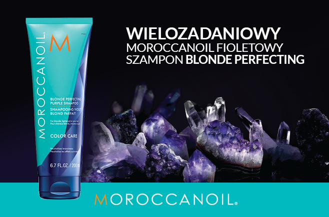 Wielozadaniowy Moroccanoil Fioletowy Szampon Blonde Perfecting