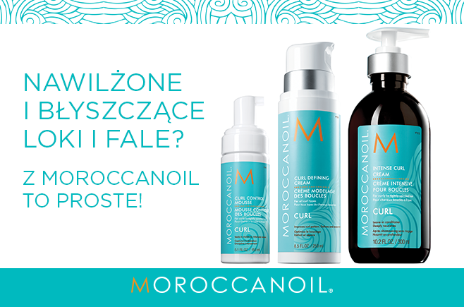 Nawilżone i błyszczące loki i fale? Z Moroccanoil to proste!