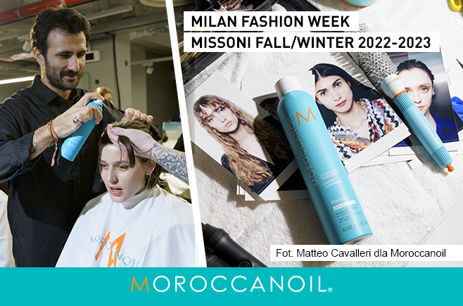 Moroccanoil czesze na Milan Fashion Week - pokaz Missoni