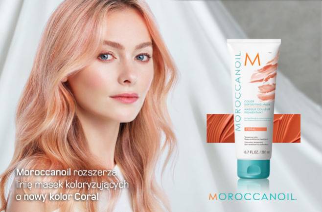 Moroccanoil rozszerza linię masek koloryzujących o nowy kolor Coral