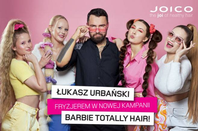 Łukasz Urbański fryzjerem w nowej kampanii BARBIE TOTALLY HAIR!