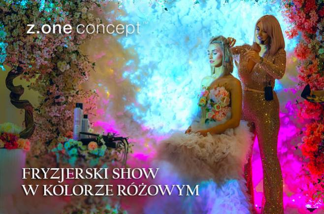 Fryzjerski show w kolorze różowym