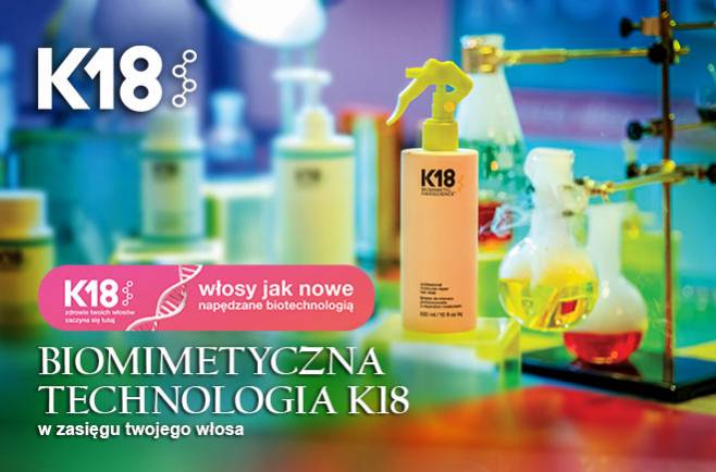 BIOMIMETYCZNA TECHNOLOGIA K18 w zasięgu twojego włosa