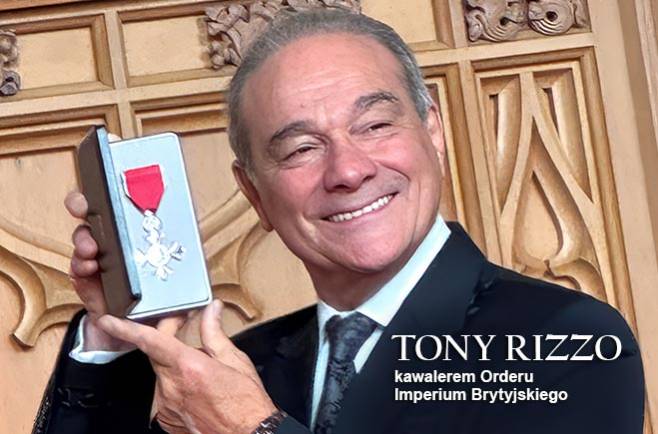 TONY RIZZO kawalerem Orderu Imperium Brytyjskiego