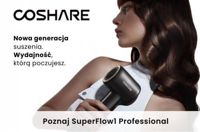COSHARE SuperFlow1 - profesjonalna suszarka nowej generacji