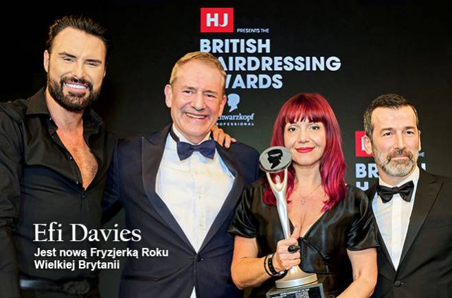 EFI DAVIES jest nową Fryzjerką Roku Wielkiej Brytanii