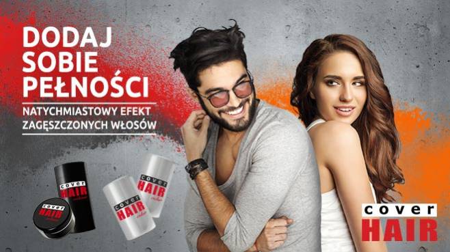 COVER HAIR - innowacyjny sposób zagęszczania włosów.