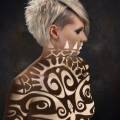 Heads Salons - The TRIBAL TATTOO | Hair: Heads Salons & Academy Photography: Nik Smirnov @ Studio Art Spot Make up: Veronica Guzun Styling: Olga Maxim Photo Studio: Tringle Studio Hosting Salon: Lamour Nails